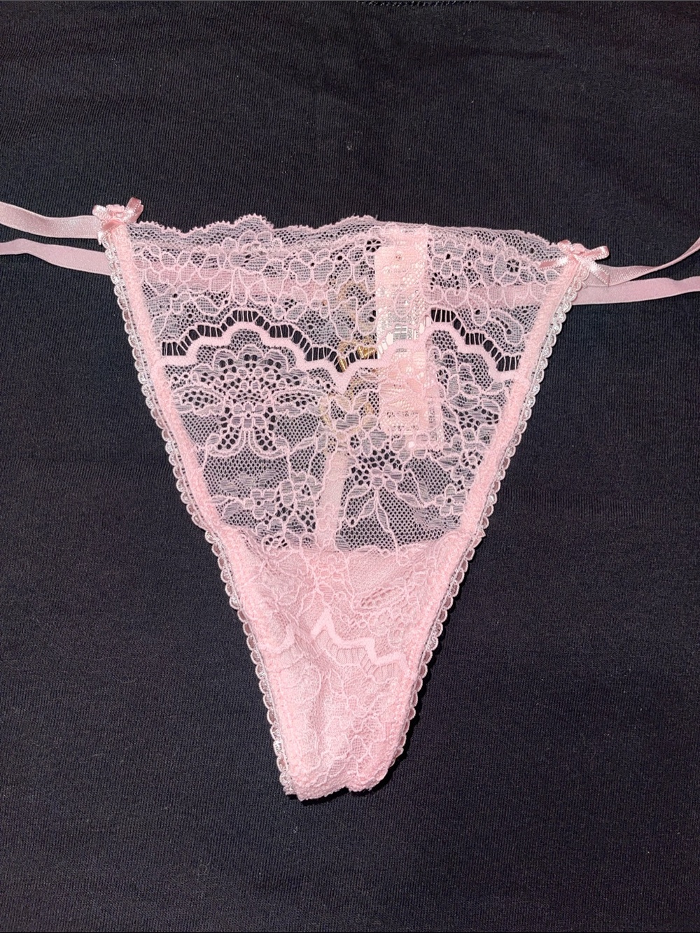 Victoria's Secret Pale Pink Lace Thong